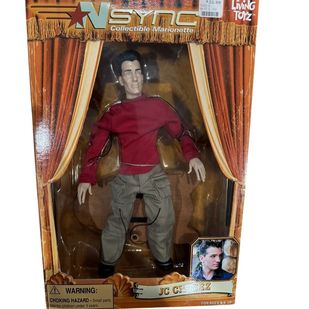 NSYNC JC Chasez Doll 2001 Living Marionette Figure NIB Y2K